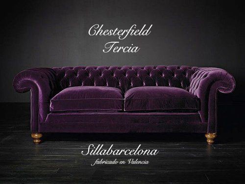 Chesterfield sofa -terciopelo-Tercia