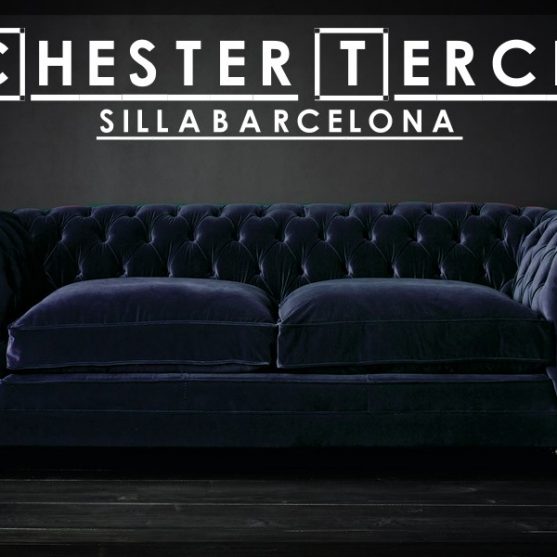 Chesterfield sofa -terciopelo-Tercia