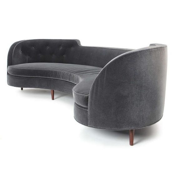 sofa curvo de diseño